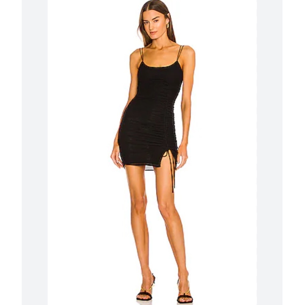 NWT Michael Costello x REVOLVE Brea Mini Dress in Black Size Small